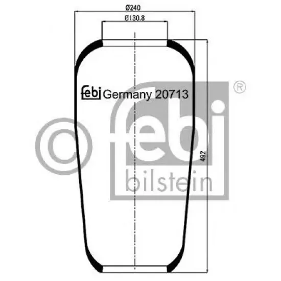 Suspensie Pneumatica, Burduf FEBI BILSTEIN 20713