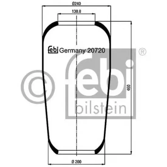 Suspensie Pneumatica, Burduf FEBI BILSTEIN 20720