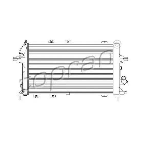 Racire Motor, Radiator TOPRAN 207 810