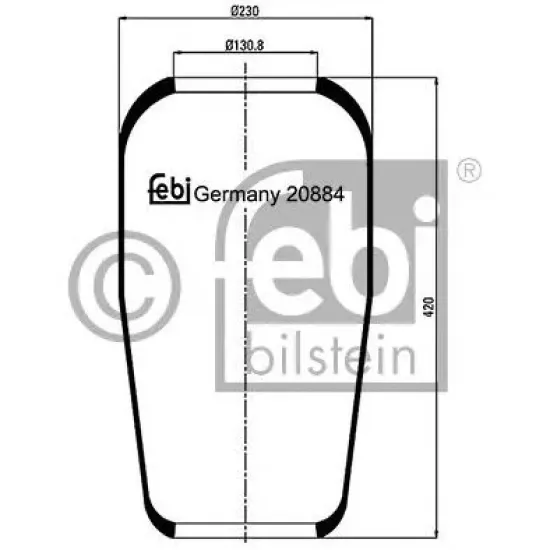 Suspensie Pneumatica, Burduf FEBI BILSTEIN 20884