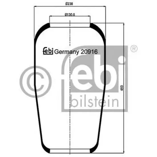 Suspensie Pneumatica, Burduf FEBI BILSTEIN 20916