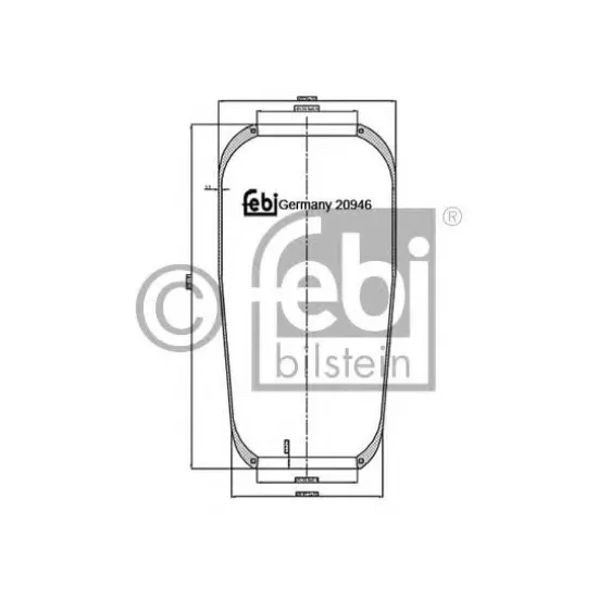 Suspensie Pneumatica, Burduf FEBI BILSTEIN 20946