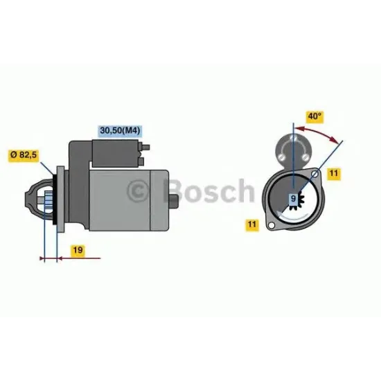 Starter BOSCH 0 001 109 355