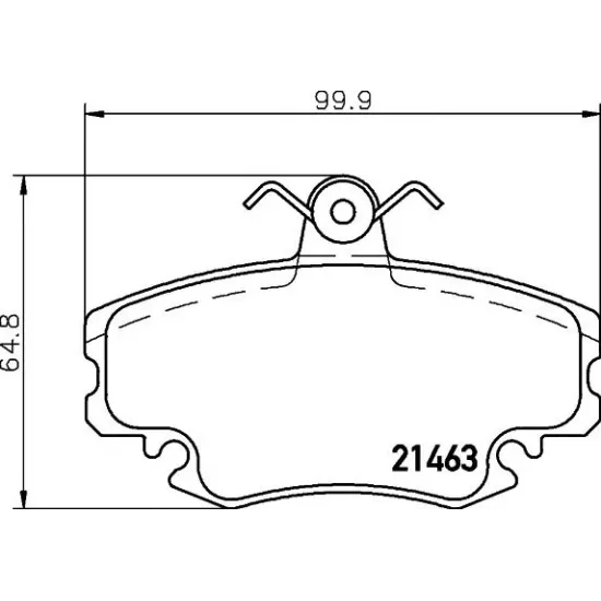 Set Placute Frana, Frana Disc TEXTAR 2146304