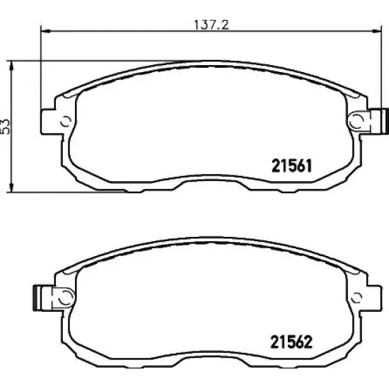 Set Placute Frana, Frana Disc TEXTAR 2156201