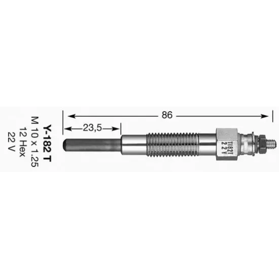 Bujie Incandescenta NGK 2163