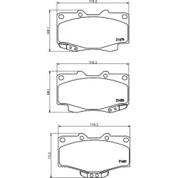 Set Placute Frana, Frana Disc