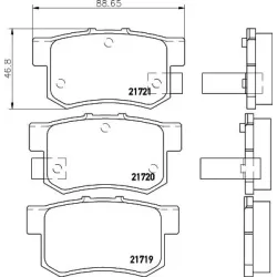 Set Placute Frana, Frana Disc