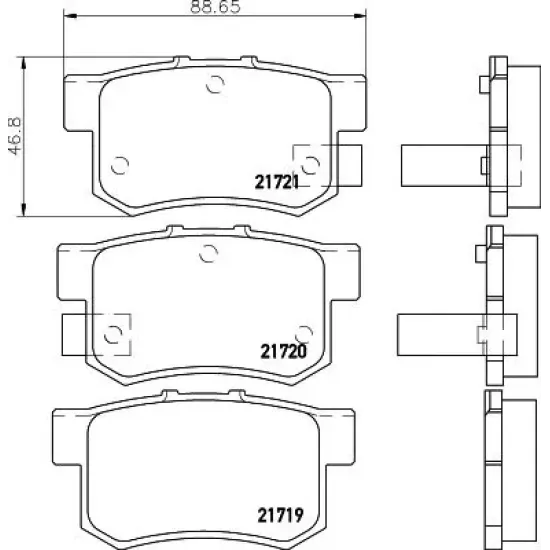 Set Placute Frana, Frana Disc TEXTAR 2171901