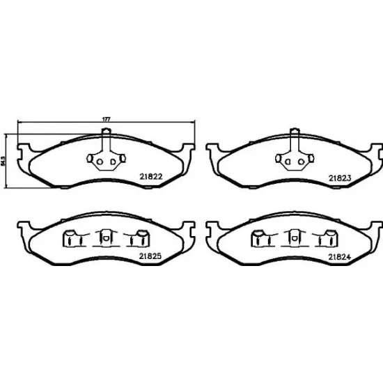 Set Placute Frana, Frana Disc TEXTAR 2182202