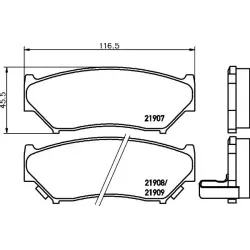 Set Placute Frana, Frana Disc