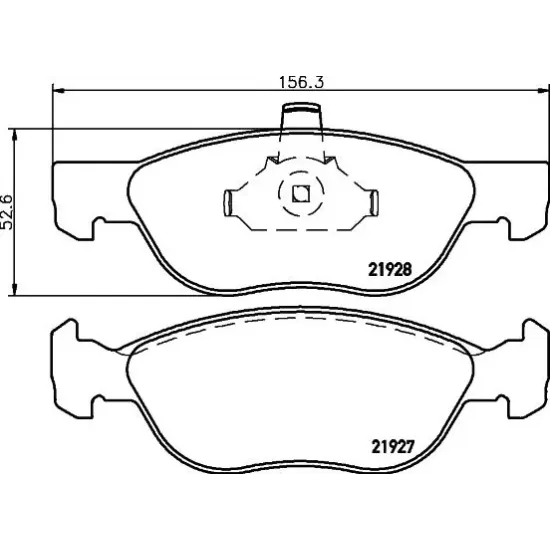 Set Placute Frana, Frana Disc TEXTAR 2192703