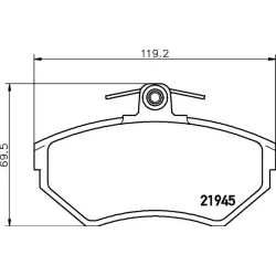 Set Placute Frana, Frana Disc