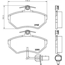 Set Placute Frana, Frana Disc