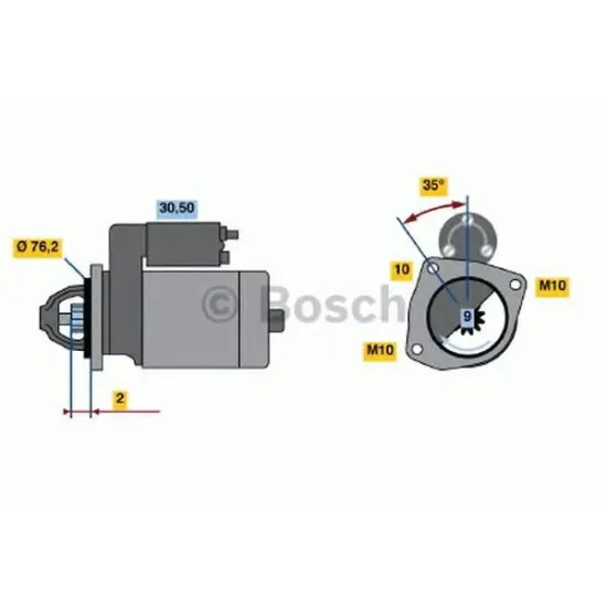 Starter BOSCH 0 001 109 439