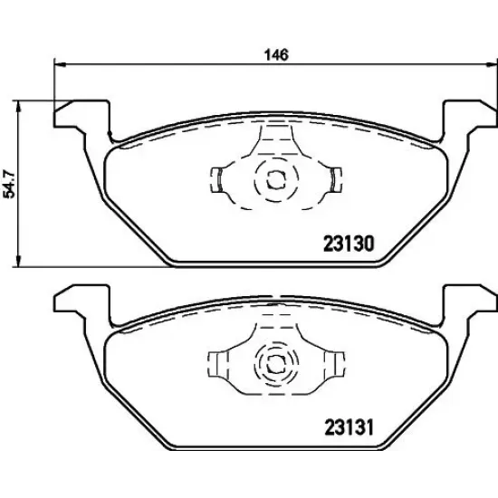 Set Placute Frana, Frana Disc TEXTAR 2313001