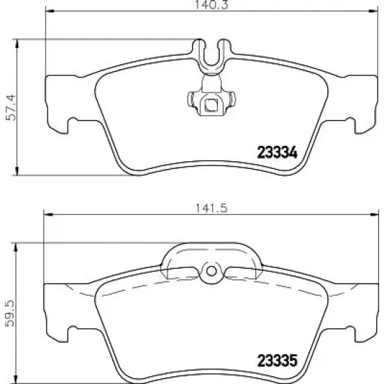 Set Placute Frana, Frana Disc TEXTAR 2333403