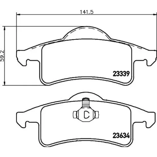 Set Placute Frana, Frana Disc TEXTAR 2333901