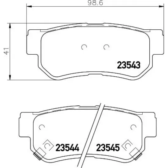 Set Placute Frana, Frana Disc TEXTAR 2354301