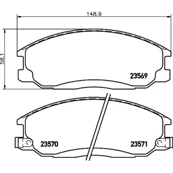 Set Placute Frana, Frana Disc TEXTAR 2356901