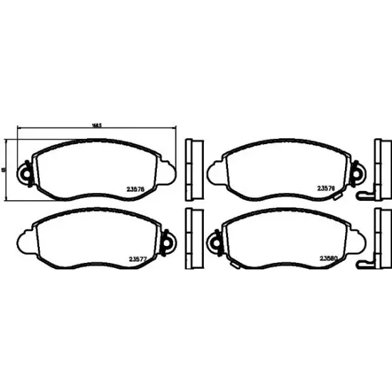 Set Placute Frana, Frana Disc TEXTAR 2357701