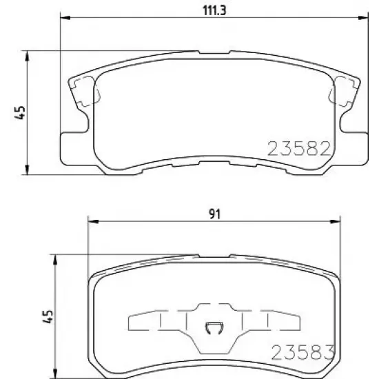 Set Placute Frana, Frana Disc TEXTAR 2358202