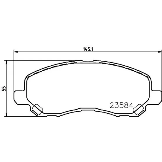 Set Placute Frana, Frana Disc TEXTAR 2358401