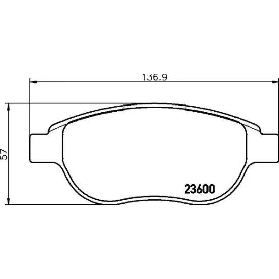 Set Placute Frana, Frana Disc TEXTAR 2360001