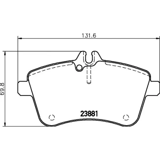 Set Placute Frana, Frana Disc TEXTAR 2388101