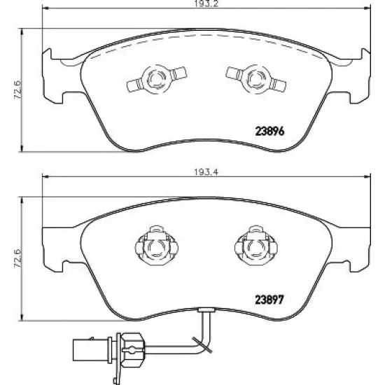 Set Placute Frana, Frana Disc TEXTAR 2389601