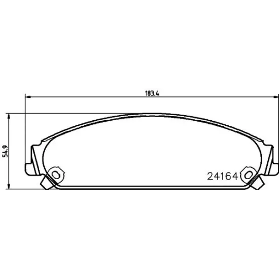 Set Placute Frana, Frana Disc TEXTAR 2416401