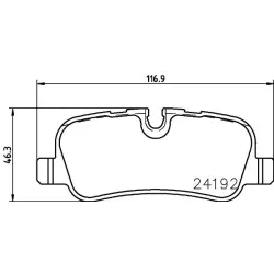 Set Placute Frana, Frana Disc