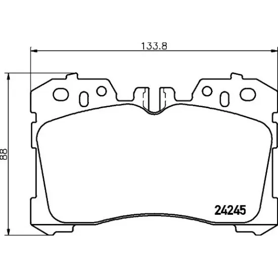 Set Placute Frana, Frana Disc TEXTAR 2424501