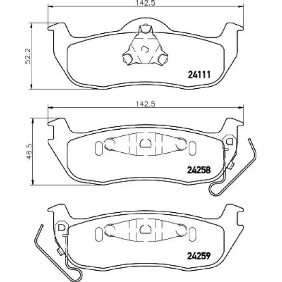 Set Placute Frana, Frana Disc TEXTAR 2425801