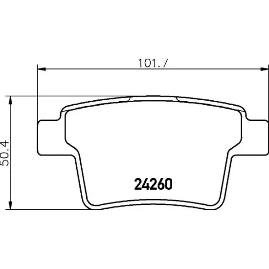 Set Placute Frana, Frana Disc TEXTAR 2426001