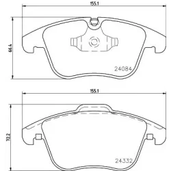 Set Placute Frana, Frana Disc