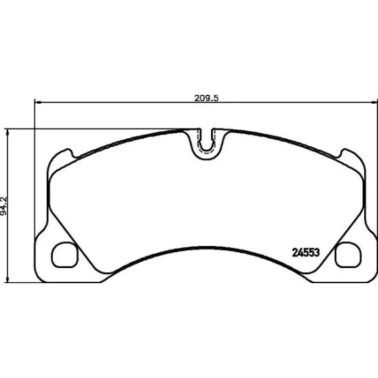 Set Placute Frana, Frana Disc TEXTAR 2455301