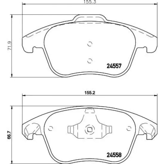 Set Placute Frana, Frana Disc TEXTAR 2455701