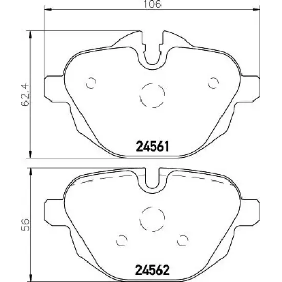 Set Placute Frana, Frana Disc TEXTAR 2456101