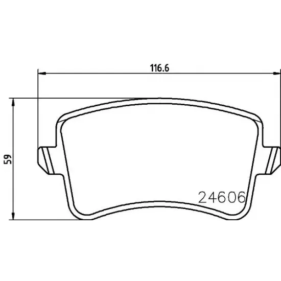 Set Placute Frana, Frana Disc TEXTAR 2460682