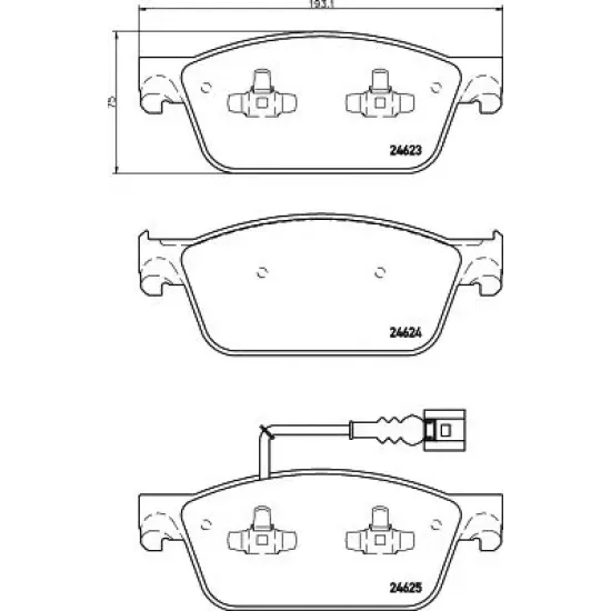 Set Placute Frana, Frana Disc TEXTAR 2462301