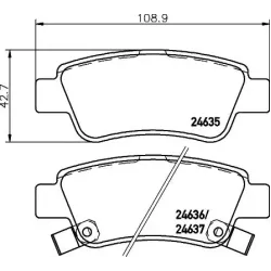 Set Placute Frana, Frana Disc