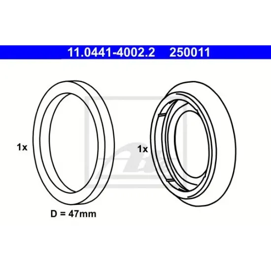 Set Garnituri, Etrier Frana ATE 11.0441-4002.2