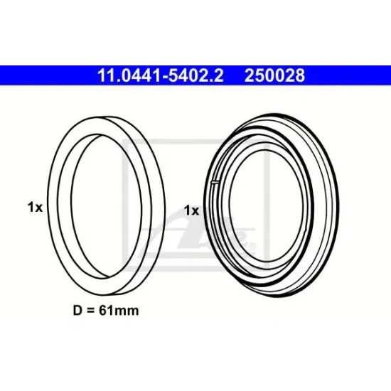 Set Garnituri, Etrier Frana ATE 11.0441-5402.2