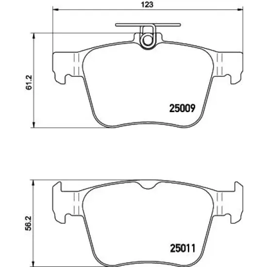 Set Placute Frana, Frana Disc TEXTAR 2500901