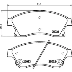 Set Placute Frana, Frana Disc