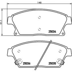 Set Placute Frana, Frana Disc