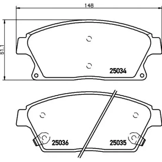 Set Placute Frana, Frana Disc TEXTAR 2503401