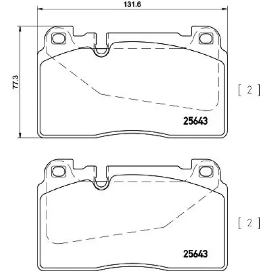 Set Placute Frana, Frana Disc TEXTAR 2564301