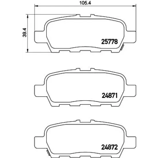 Set Placute Frana, Frana Disc TEXTAR 2577801